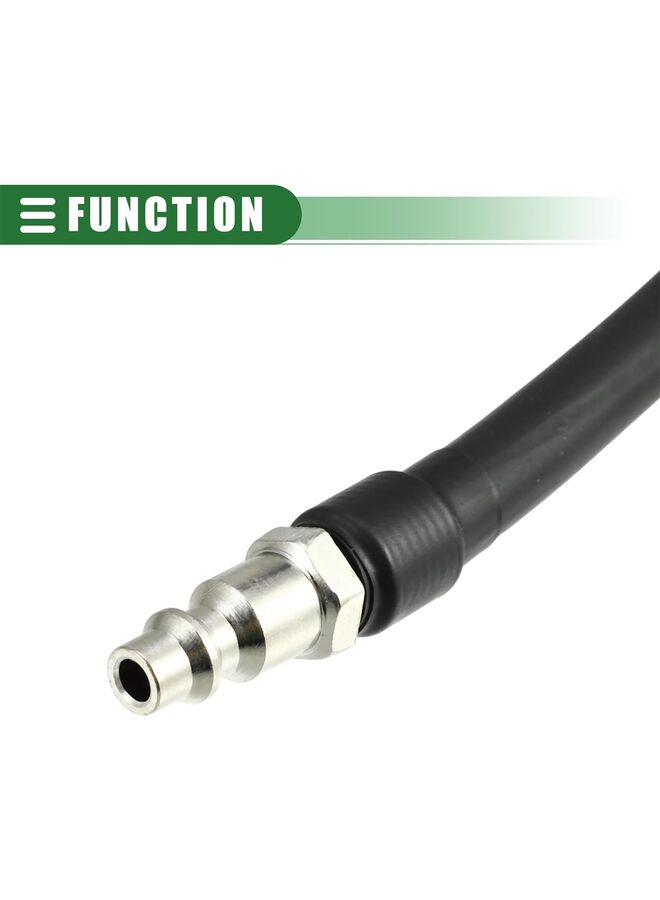 LAMAY Inflatable Extension Rubber Hose,Tire Inflator Extension Tube Tyre Pump Quick Inflation Chuck Adapter Hose Quick-Inflation Clip,with Clip for Car,Bike,Truck Shrader Valve (Size : 20CM) - Image 3